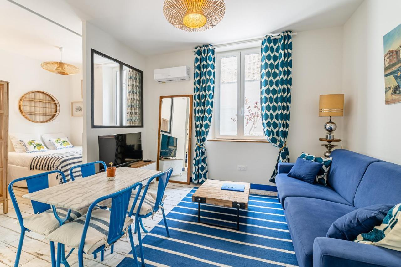 Studio Bleu 29M2, 120M Vieux-Port , Clim ,Wifi, Acces Autonome Avec Code Marseille Eksteriør billede